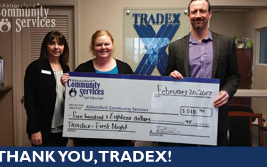 Tradex’s Fraser Valley First Night supports ACS