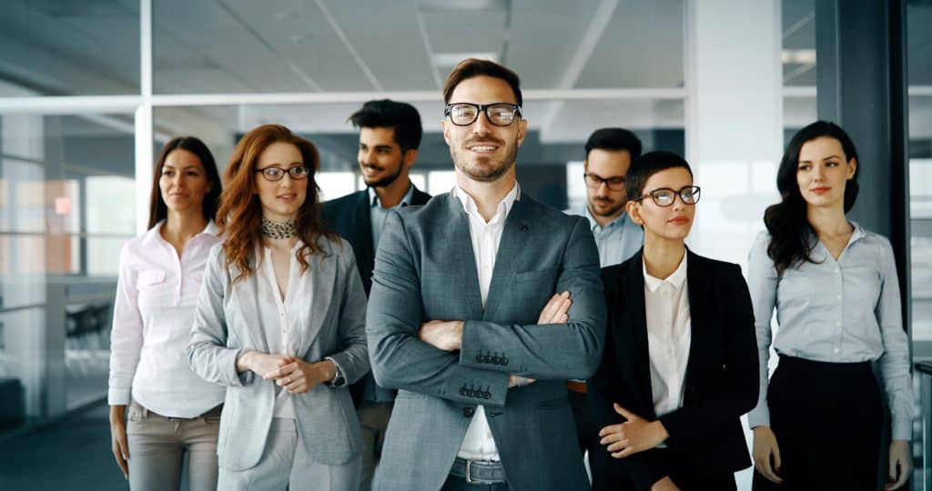 diverse group of business people in the office