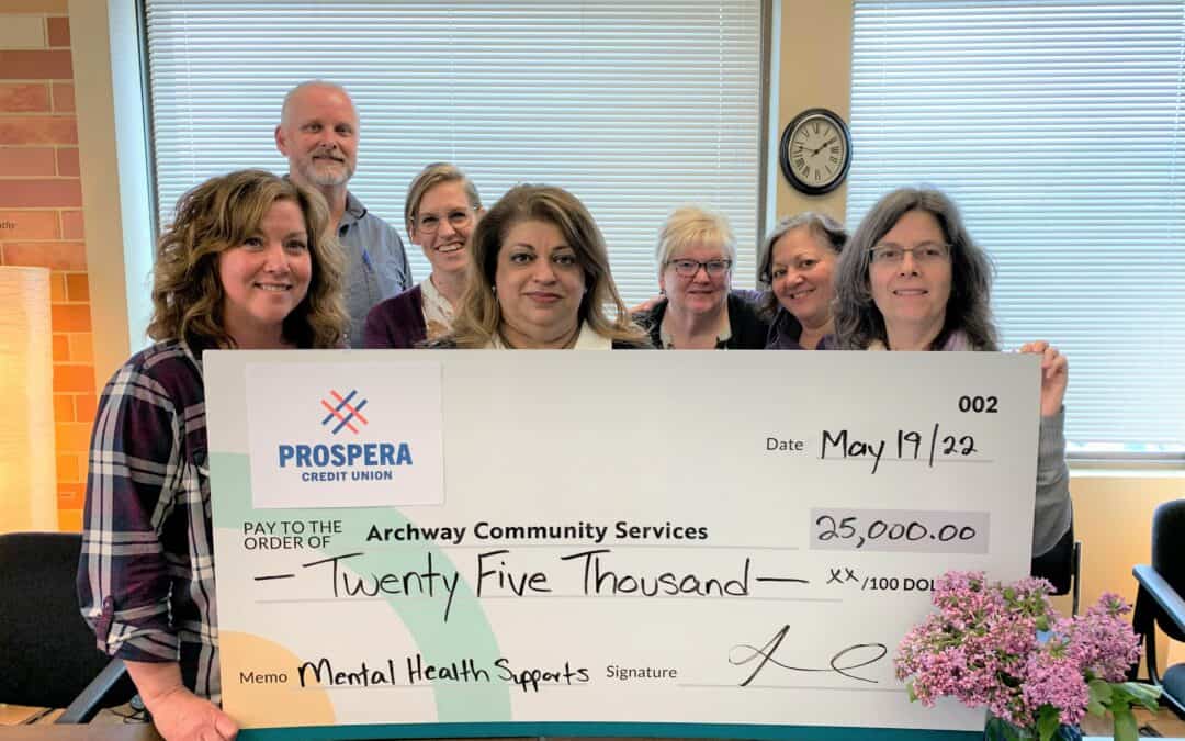 $25,000 Donation from Prospera to Fund Mental Wellness at Archway
