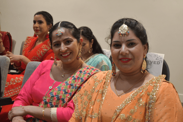 Giddha group performers at ladies night
