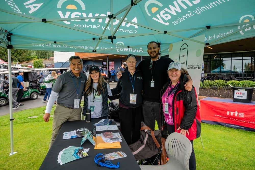 Archway Community Services In It Together Booth at Golf Tournament