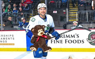 Abbotsford Canucks Annual Teddy Bear Toss Collects Toys for Archway Christmas Bureau