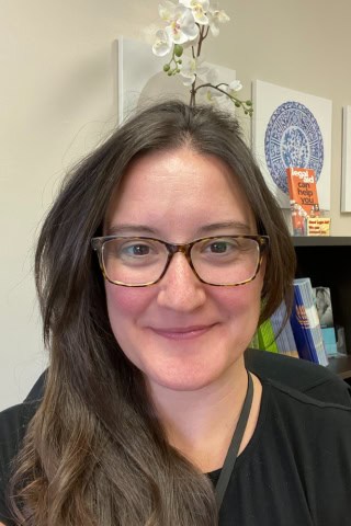 Headshot portrait of a woman