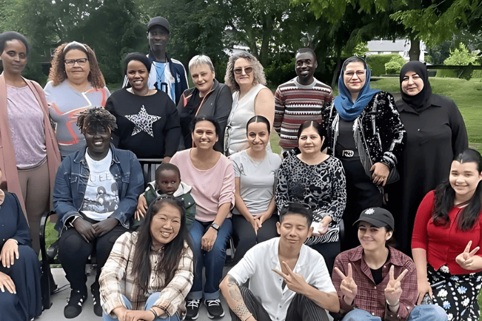 Group of students at park