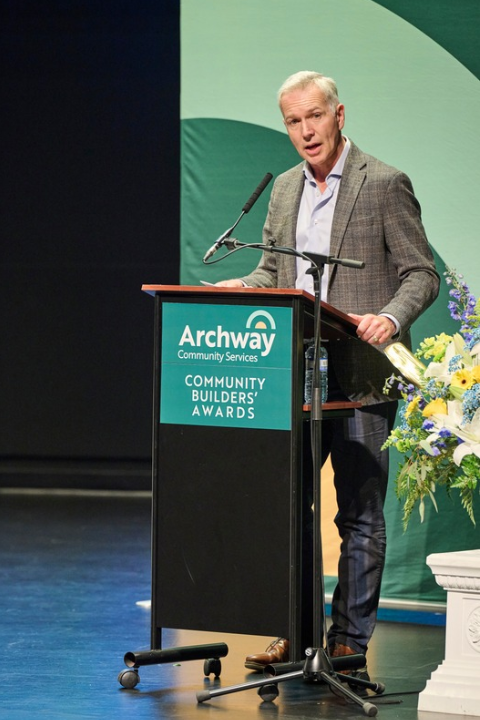 Ross speaking at the 2026 CBAs
